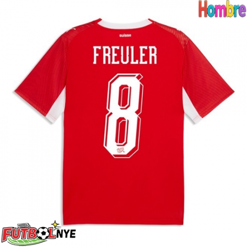 Camiseta Suiza Remo Freuler #8 Primera Equipación Mundial 2026 manga corta